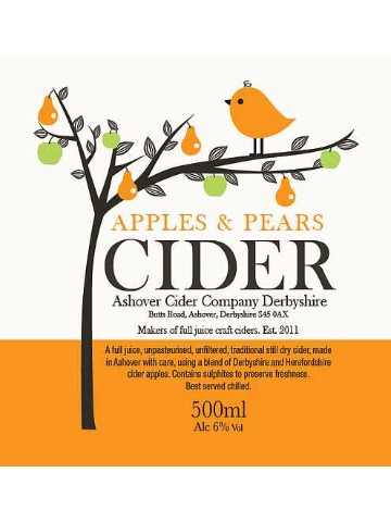 Ashover Cider - Apples & Pears