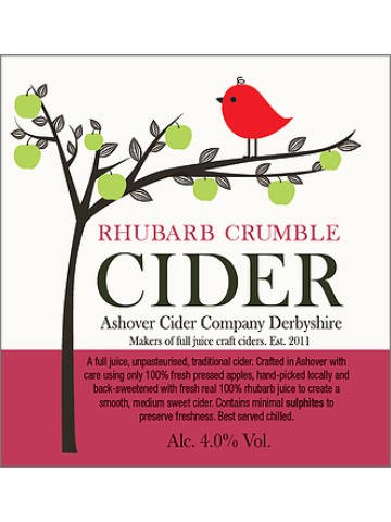 Ashover Cider - Rhubarb Crumble 