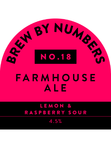 Brew By Numbers - 18 Farmhouse Ale - Raspberry & Lemon Sour