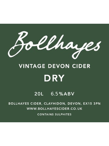 Bollhayes - Vintage Devon Cider - Dry
