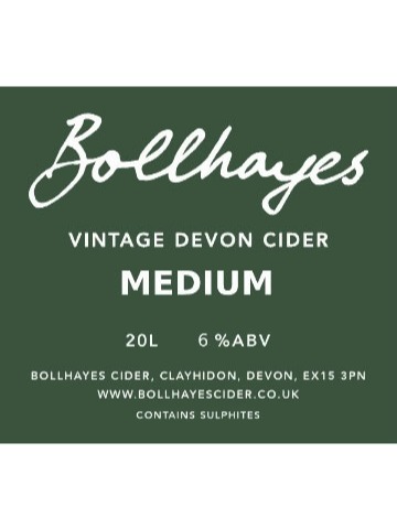 Bollhayes - Vintage Devon Cider - Medium