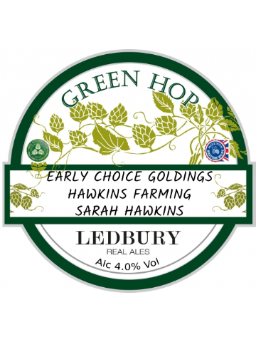 Ledbury - Green Hop 2023 - Early Choice Goldings - Hawkins