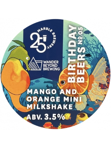 Marble - Birthday Beers No5 - Mango & Orange Mini Milkshake