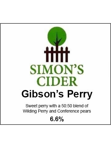 Simon's Cider - Gibson's Perry