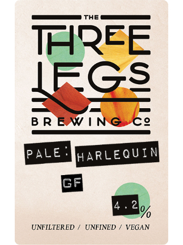 Three Legs - Pale: Harlequin (GF)