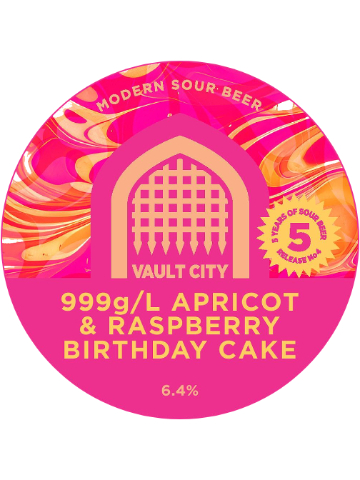 Vault City - 999g/L Apricot & Raspberry Birthday Cake