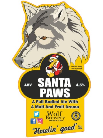 Wolf - Santa Paws
